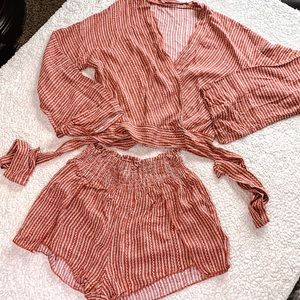Crop Top and Shorts Set